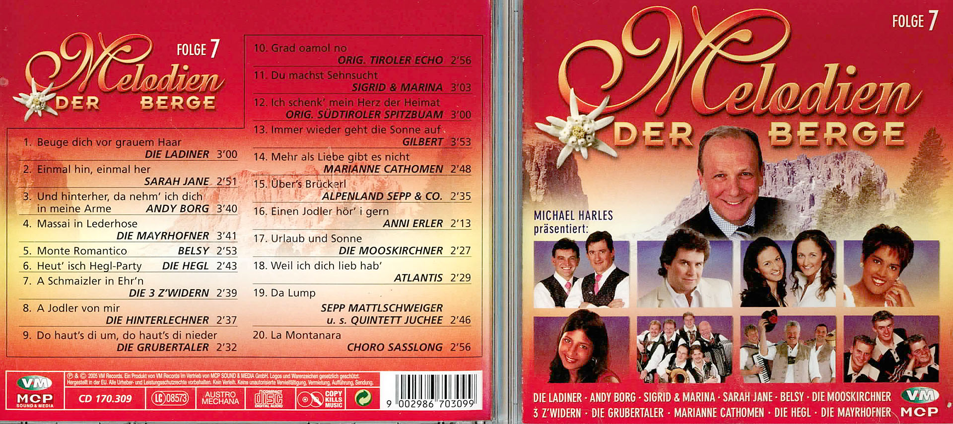 Melodien der Berge - Die Ladiner / Andy Borg / Sigrid & Marina / Sarah Jane u.v.a.m Melodien der Berge - Die Ladiner / Andy Borg / Sigrid & Marina / Sarah Jane u.v.a.m